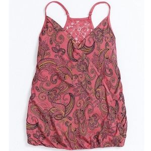 Like New!! Maurices Paisley Faux Wrap Tank Top